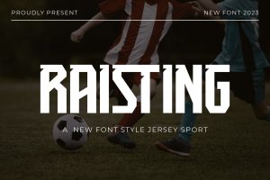 Raisting – Jersey Font