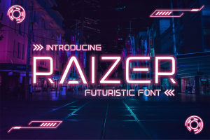Raizer Futuristic Font