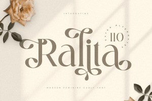 Ralita  – Modern Feminine Curly Font