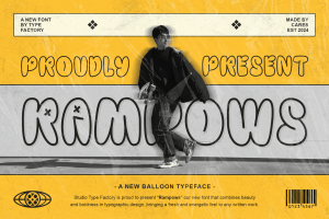 Rampows – Balloon Typeface