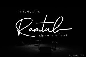 Ramtul – Signature Font