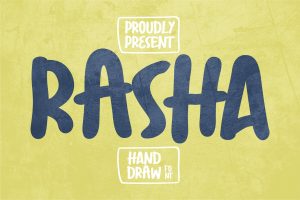 Rasha | Handdraw Font