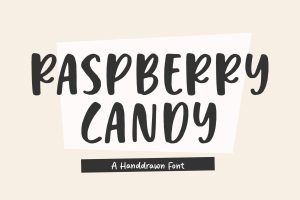 Raspberry Candy – Handwritten Logo Font