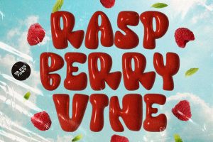 Raspberry Vine – 3D SVG Font