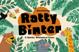 Ratty Binter – A Quirky Whimsical Fonts