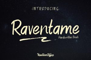 Raventame – Brush Font