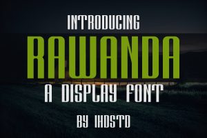 Rawanda a Display Font