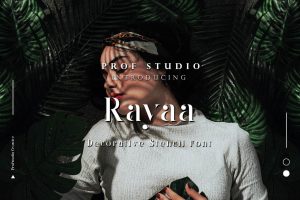 Rayaa – Decorative Stencil Font