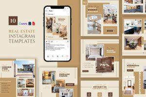 Real Estate Instagram Canva Templates