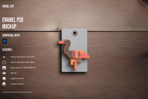 Realistic Enamel PSD Mockup
