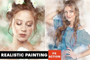 Realistic Painting Photoshop Action