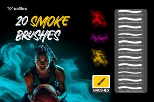 Realistic smoke effect photoshop brushes