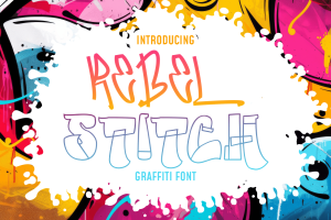Rebel Stitch – Graffiti Font