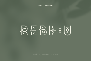 Rebhiu – Vintage Artdeco Font