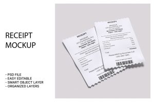 Receipt Mockup