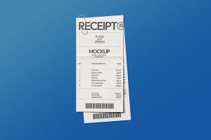 Receipt With Clip Mockup | 002