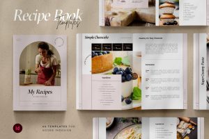 Recipe Cookbook Templates for Indesign
