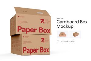 Rectangle Carton Box Mockup