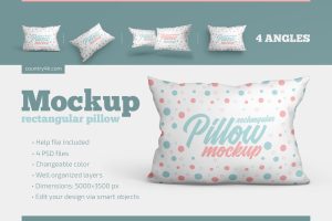 Rectangular Pillow Mockup Set