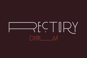 Rectory Display Art-Deco Font