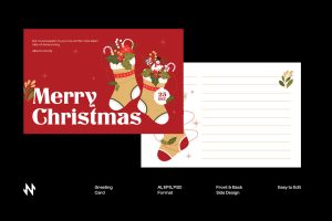 Red Christmas Greeting Card