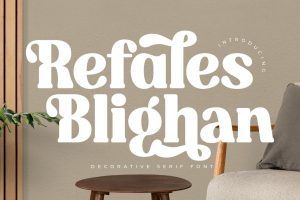 Refales Blighan Decorative Serif Font