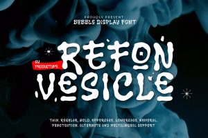 Refon Vesicle – Bubble Graffiti Font