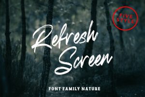 Refresh Screen Nature Family Font
