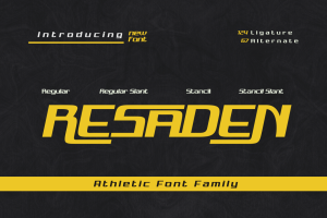 RESADEN | Athletic Font