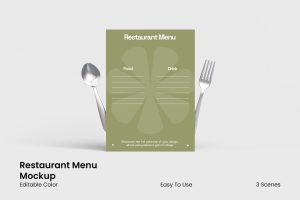 Restaurant Menu Mockup