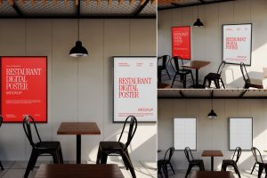 Restaurant Poster Mockup