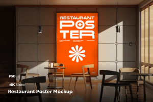 Restaurant Poster Mockup
