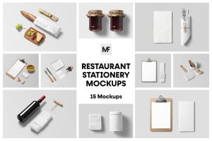 Restaurant Stationery Mockups