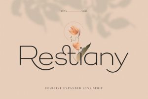 Restiany – Beauty Elegant Expanded Sans Serif