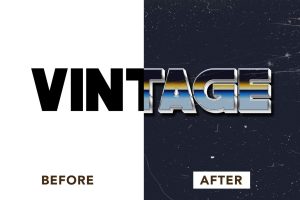 Retro 3D Text Effect