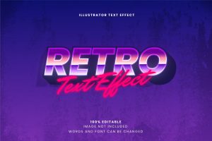 Retro 80s Text Effect