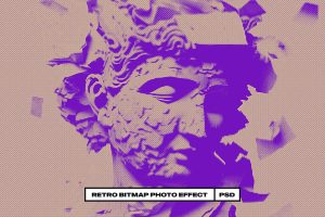 Retro Bitmap Photo Effect