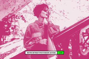 Retro Bitmap Photoshop Action