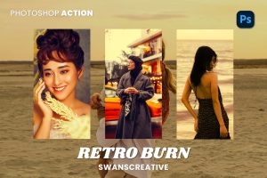 Retro Burn Photoshop Action