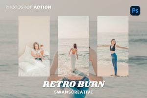 Retro Burn Photoshop Action