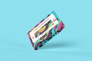 Retro Cassette Tape Mockup