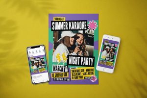 Retro Collage Sticker – Flyer Media Kit