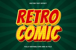 Retro Comic Text Effect