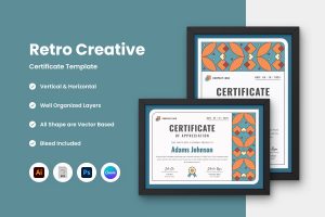 Retro Creative Certificate Template V1