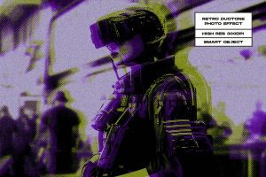 Retro Duotone Photo Effect