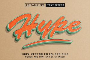Retro Editable Text Effect