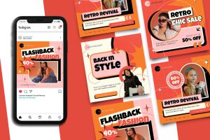 Retro Fashion Instagram Post
