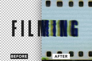 Retro Film Text Effect