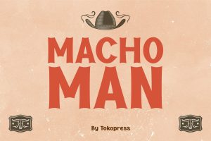 Retro Font – Machoman