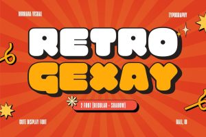 Retro Gexay – Cute Font